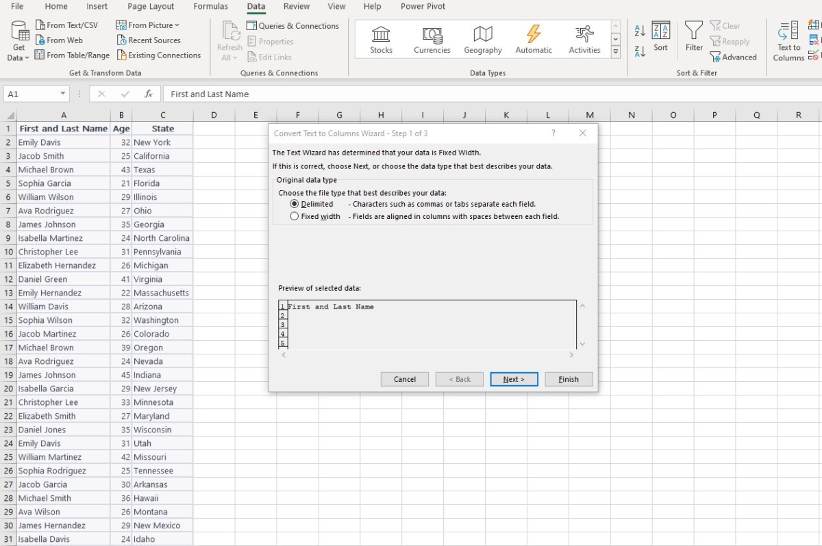 Text To Columns In Excel A Guide To Splitting Data Into Columns 3175