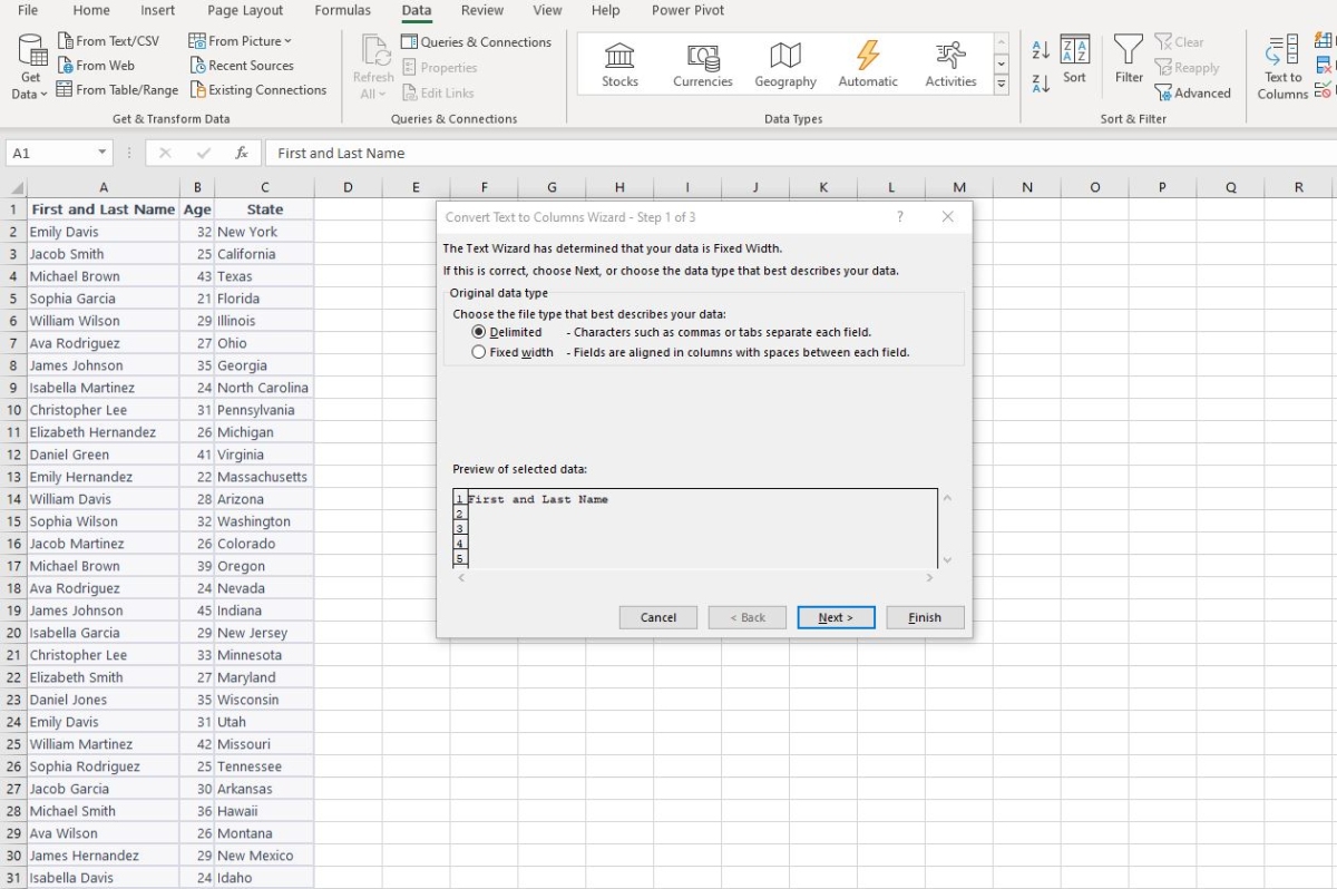 Text To Columns In Excel - A Guide To Splitting Data Into Columns ...