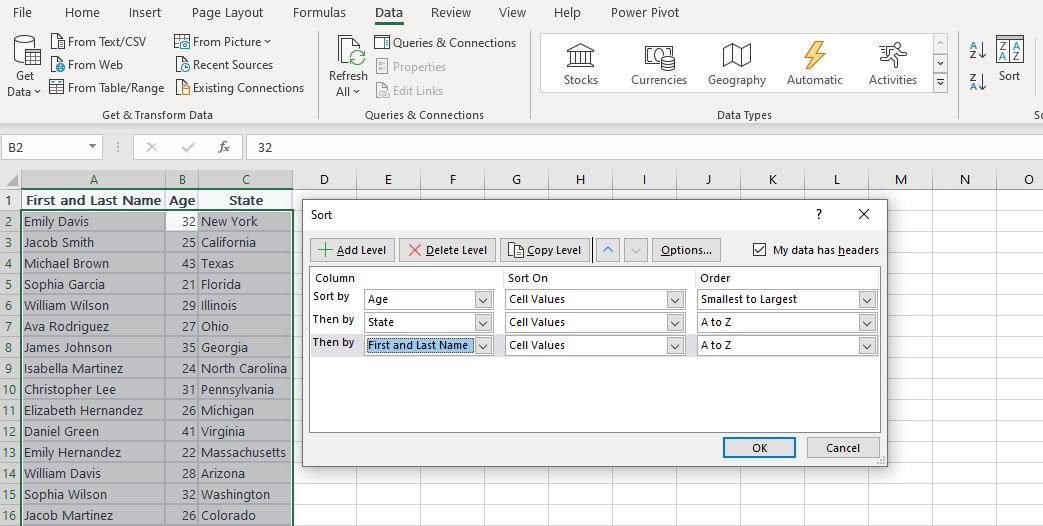 How To Sort In Excel - Geeker.co